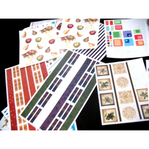 Creative Memories Lot Stickers, Great Lengths Chalet, Snap Pack, Lines, Pastels - Picture 7 of 16